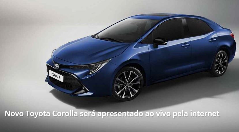 Novo Corolla na Internet