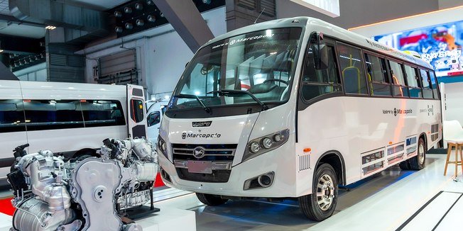 Busworld 2025: Marcopolo apresenta micro-ônibus híbrido que combina etanol e eletricidade - Imagem do artigo